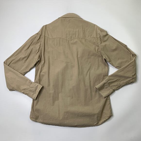 True Religion Shirt Men XL Slim Stone Pearl Snap Long Sleeve Western Cowboy Yoke - Picture 8 of 11